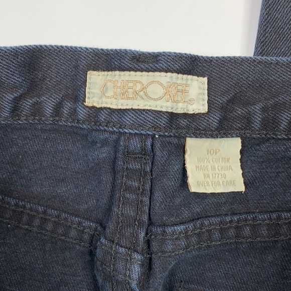 Vintage Cherokee Black Tapered Jeans Size 10P - Picture 9 of 10